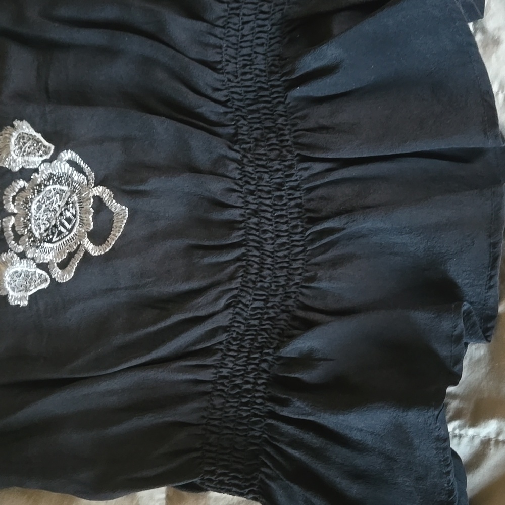 Cache Black Silk Blouse - Picture 4 of 4